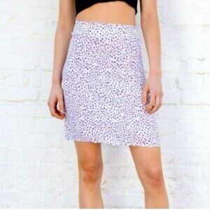 BRANDY Melville Purple Patterned Women's Skirt. One size